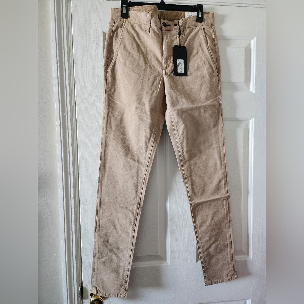 NWT rag & bone Slim Khaki Chinos in Light Beige